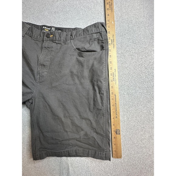 Ariat Cargo Shorts Mens 38 Gray Rebar M4 Relaxed Work Utility Tough 10030271 - Picture 8 of 14